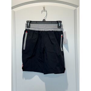 NWT Wilson Kids Tech Shorts Black and Weathervane Gray Size Medium